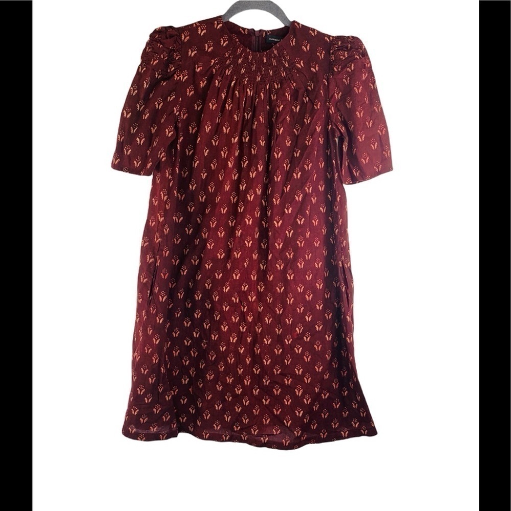 Isabella Tonchi Burgundy Printed Tunic Dress Size 42